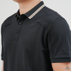 Áo Polo Nam D2SHOP phối viền cổ, rã cúp vai, vải Premium Cotton Blend B-A3129