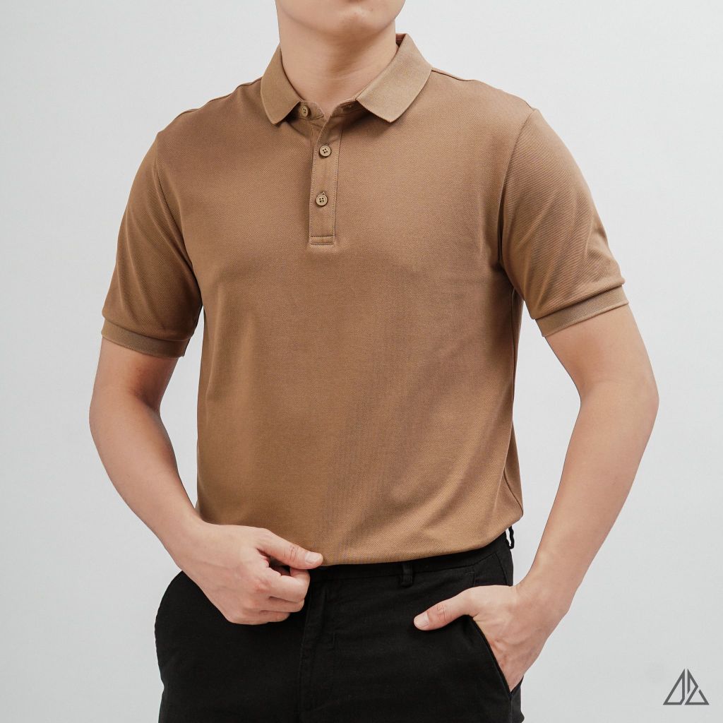 Áo Polo Nam D2SHOP trơn basic B-A350