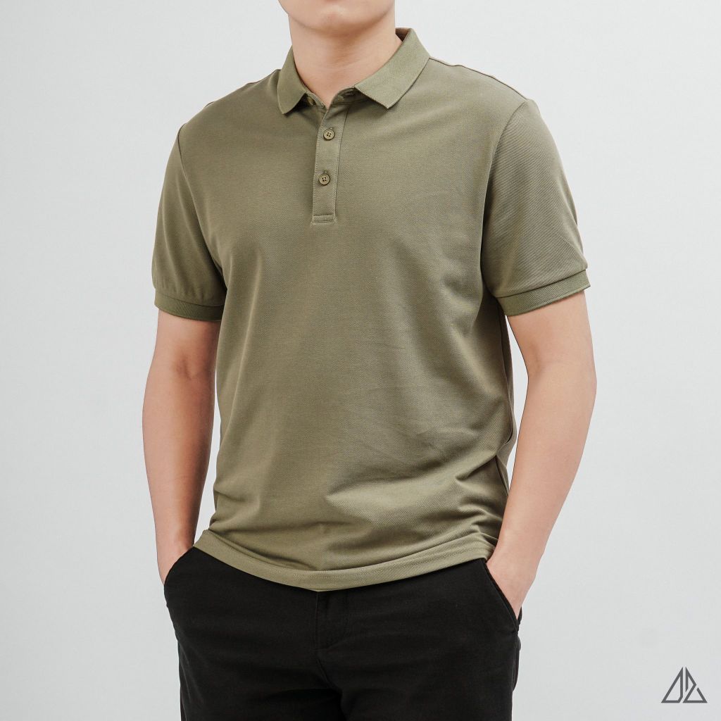 Áo Polo Nam D2SHOP trơn basic B-A350