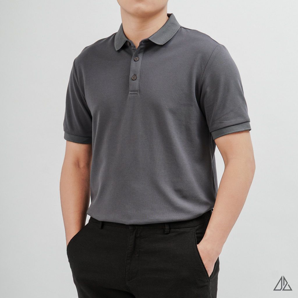 Áo Polo Nam D2SHOP trơn basic B-A350