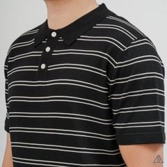 Áo Polo Nam D2SHOP kẻ sọc ngang, vải Premium Cotton Blend B-B2037