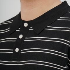 Áo Polo Nam D2SHOP kẻ sọc ngang, vải Premium Cotton Blend B-B2037