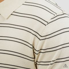 Áo Polo Nam D2SHOP kẻ sọc ngang, vải Premium Cotton Blend B-B2037