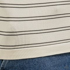 Áo Polo Nam D2SHOP kẻ sọc ngang, vải Premium Cotton Blend B-B2037