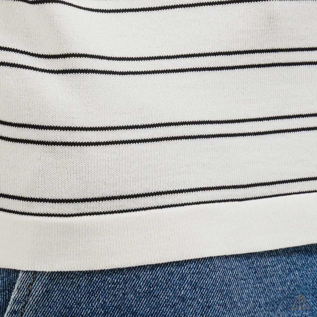 Áo Polo Nam D2SHOP kẻ sọc ngang, vải Premium Cotton Blend B-B2037