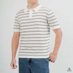 Áo Polo Nam D2SHOP kẻ sọc ngang, vải Premium Cotton Blend B-B2037