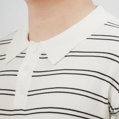 Áo Polo Nam D2SHOP kẻ sọc ngang, vải Premium Cotton Blend B-B2037