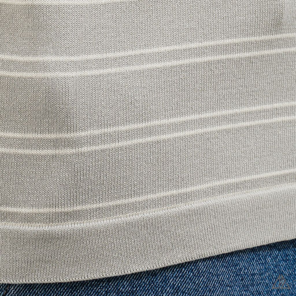 Áo Polo Nam D2SHOP kẻ sọc ngang, vải Premium Cotton Blend B-B2037