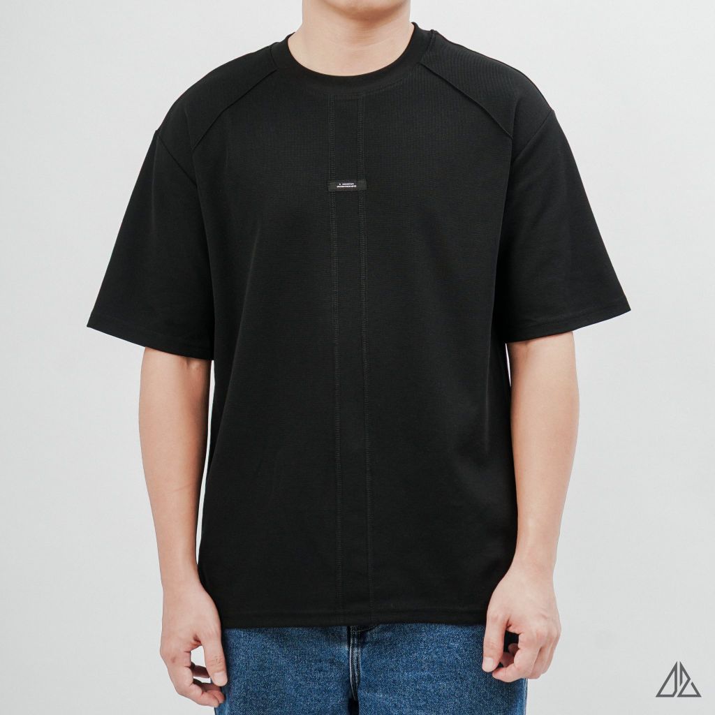 Áo Thun Nam D2SHOP phối viền vai chỉ ngực, vải Hybrid Cotton B-B80012