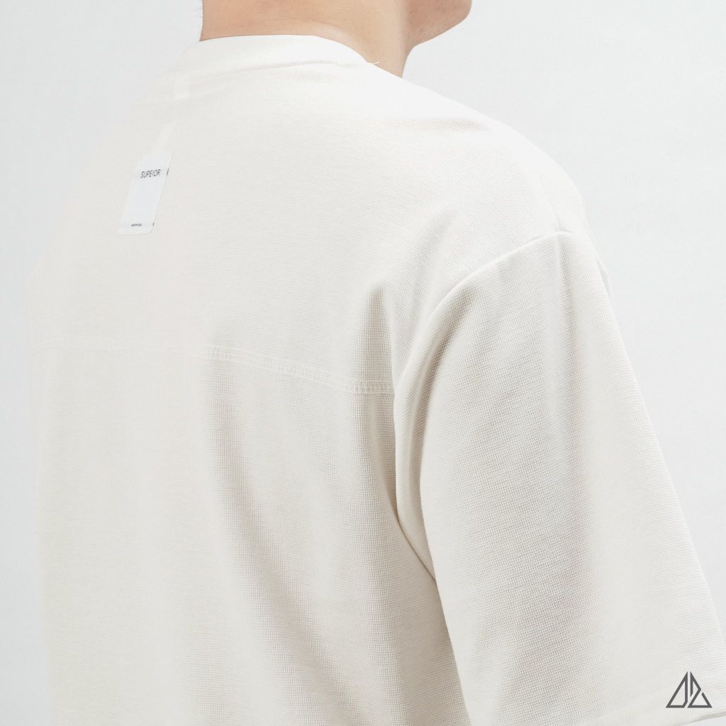 Áo Thun Nam D2SHOP phối viền vai chỉ ngực, vải Hybrid Cotton B-B80012