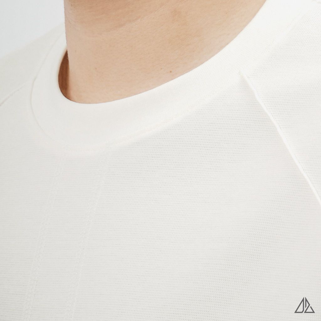 Áo Thun Nam D2SHOP phối viền vai chỉ ngực, vải Hybrid Cotton B-B80012