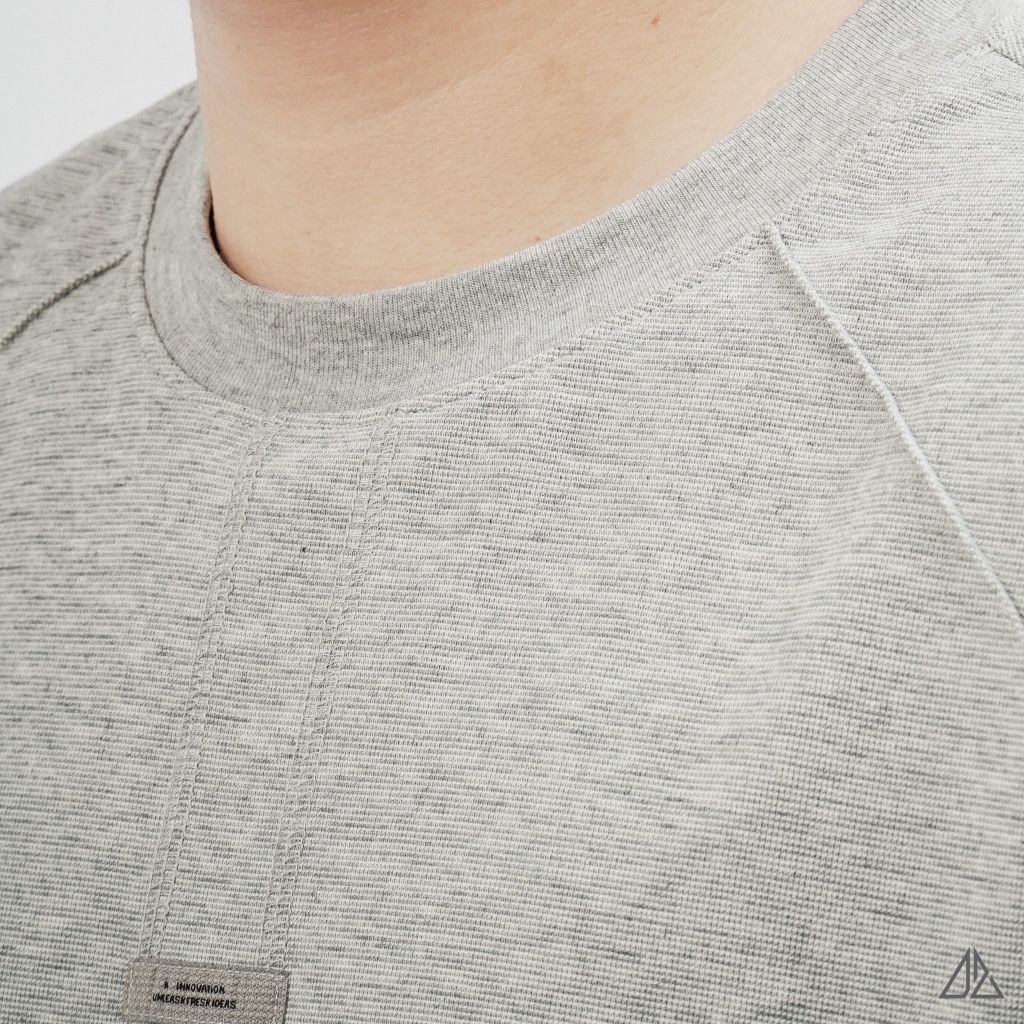 Áo Thun Nam D2SHOP phối viền vai chỉ ngực, vải Hybrid Cotton B-B80012