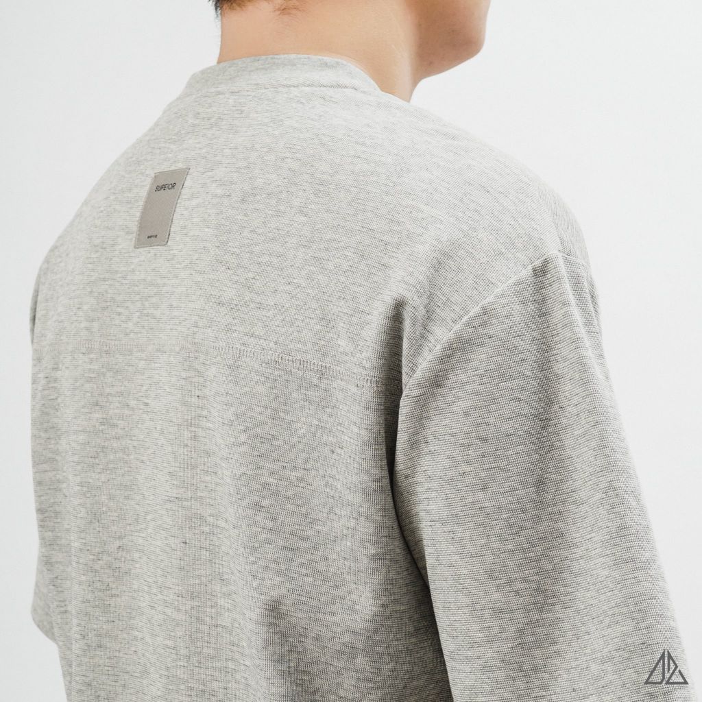 Áo Thun Nam D2SHOP phối viền vai chỉ ngực, vải Hybrid Cotton B-B80012