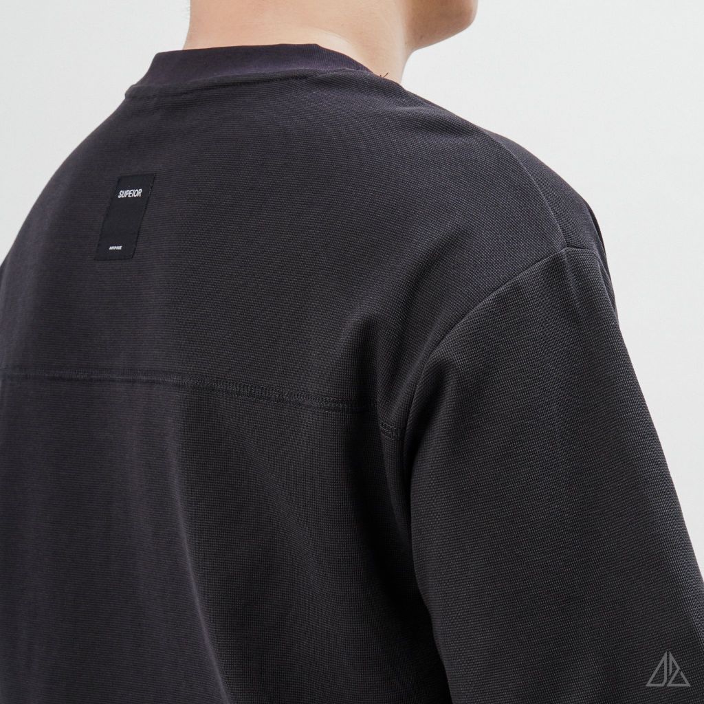 Áo Thun Nam D2SHOP phối viền vai chỉ ngực, vải Hybrid Cotton B-B80012
