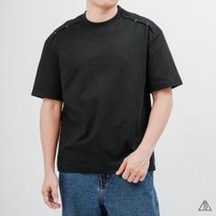 Áo Thun Nam D2SHOP phối viền chỉ vai, vải Premium Cotton B-B8003