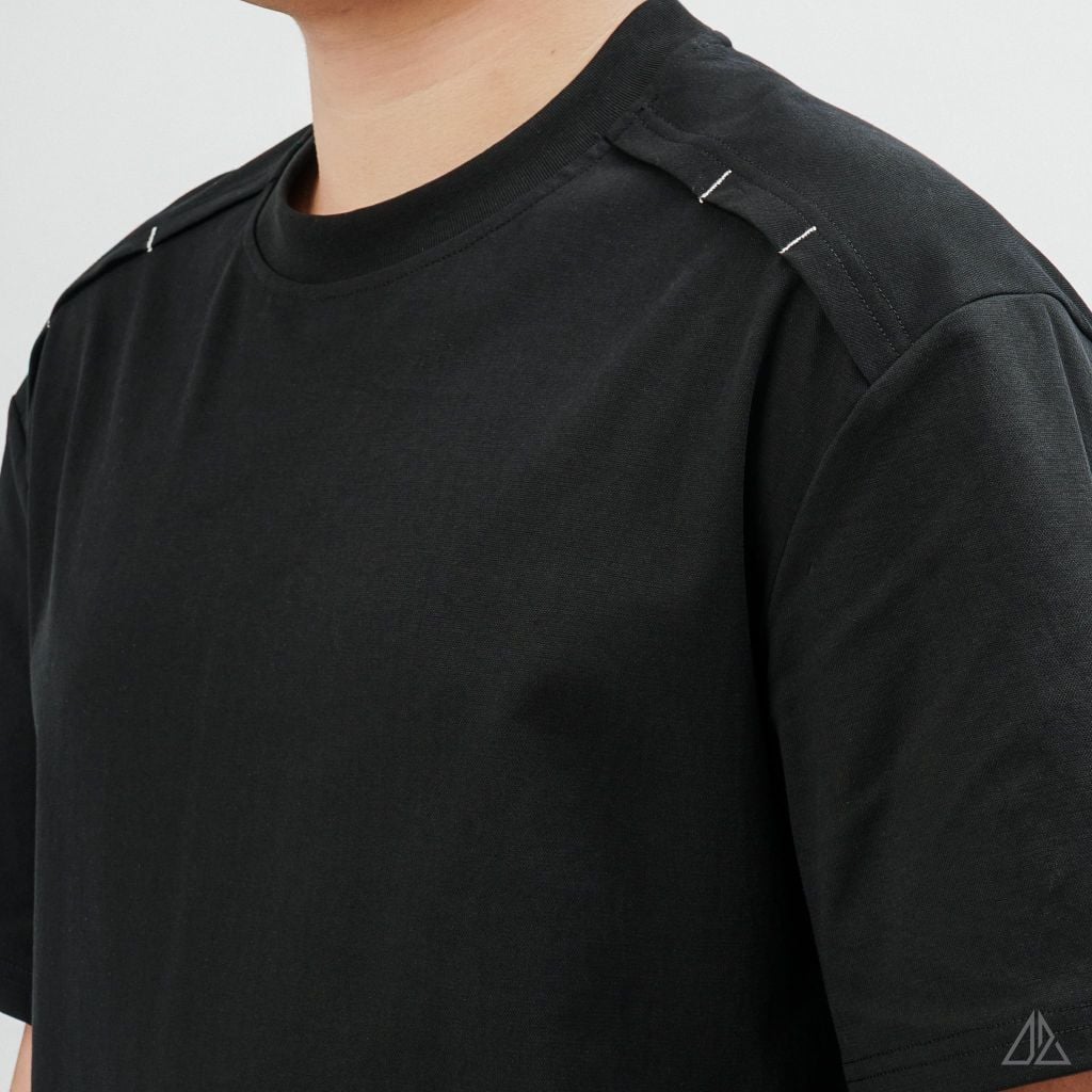 Áo Thun Nam D2SHOP phối viền chỉ vai, vải Premium Cotton B-B8003