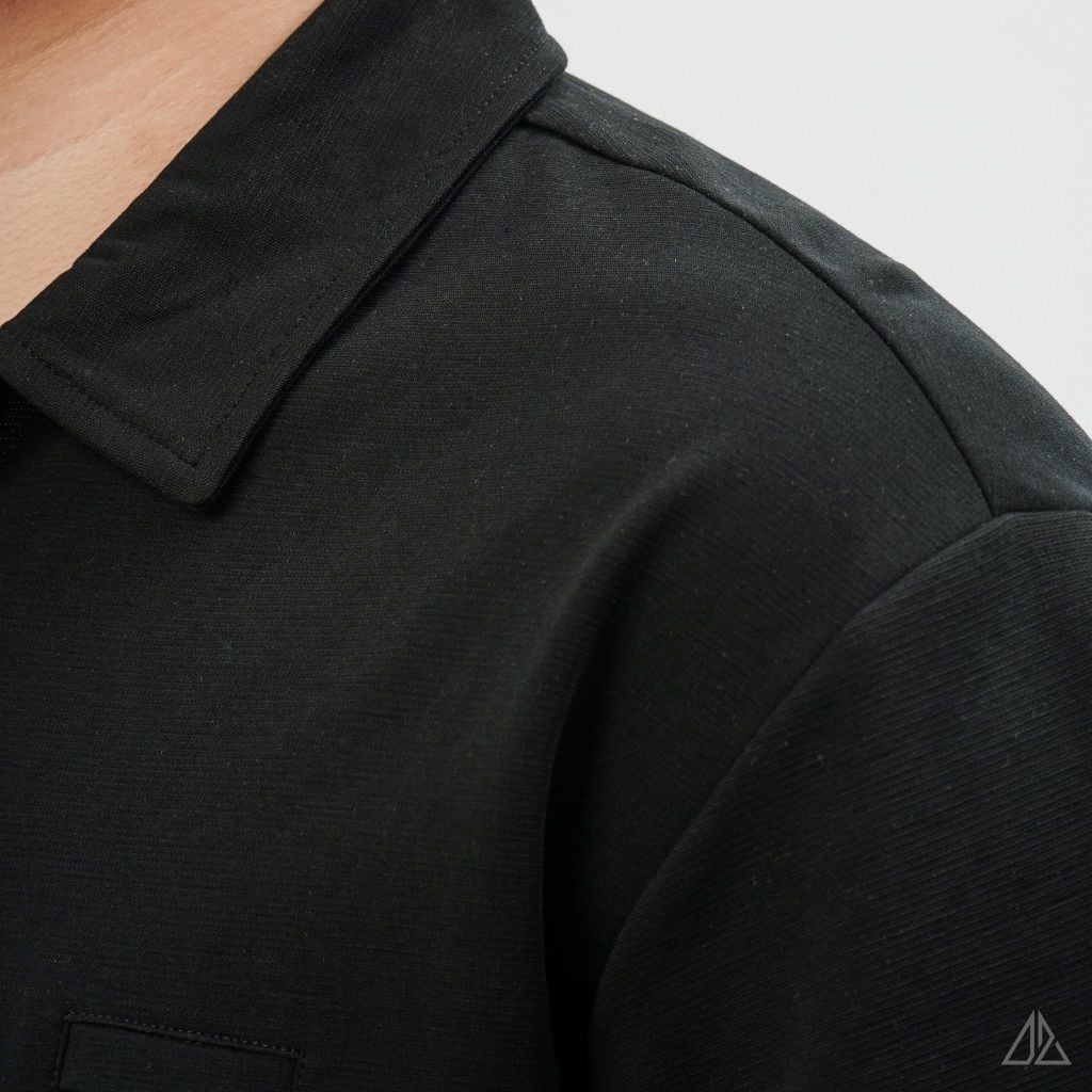 Áo Polo Nam D2SHOP cổ Zip, vải Flex Pique Blend B-B99003