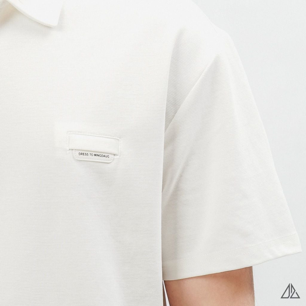 Áo Polo Nam D2SHOP cổ Zip, vải Flex Pique Blend B-B99003