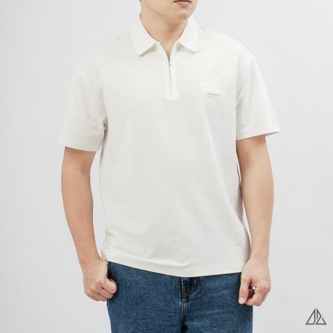 Áo Polo Nam D2SHOP cổ Zip, vải Flex Pique Blend B-B99003