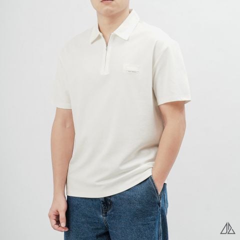 Áo Polo Nam D2SHOP cổ Zip, vải Flex Pique Blend B-B99003