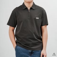 Áo Polo Nam D2SHOP cổ Zip, vải Flex Pique Blend B-B99003