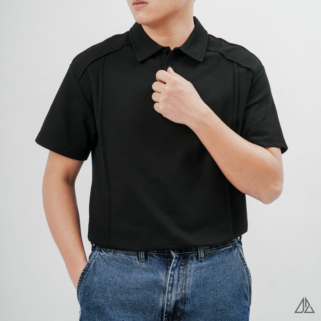 Áo Polo Nam D2SHOP tay raglan may nổi B-B99007