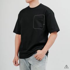 Áo Thun Nam D2SHOP may viền chỉ túi A,  vải Premium Cotton B-F8774