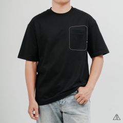 Áo Thun Nam D2SHOP may viền chỉ túi A,  vải Premium Cotton B-F8774