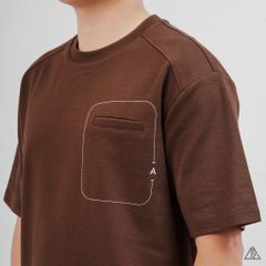 Áo Thun Nam D2SHOP may viền chỉ túi A,  vải Premium Cotton B-F8774