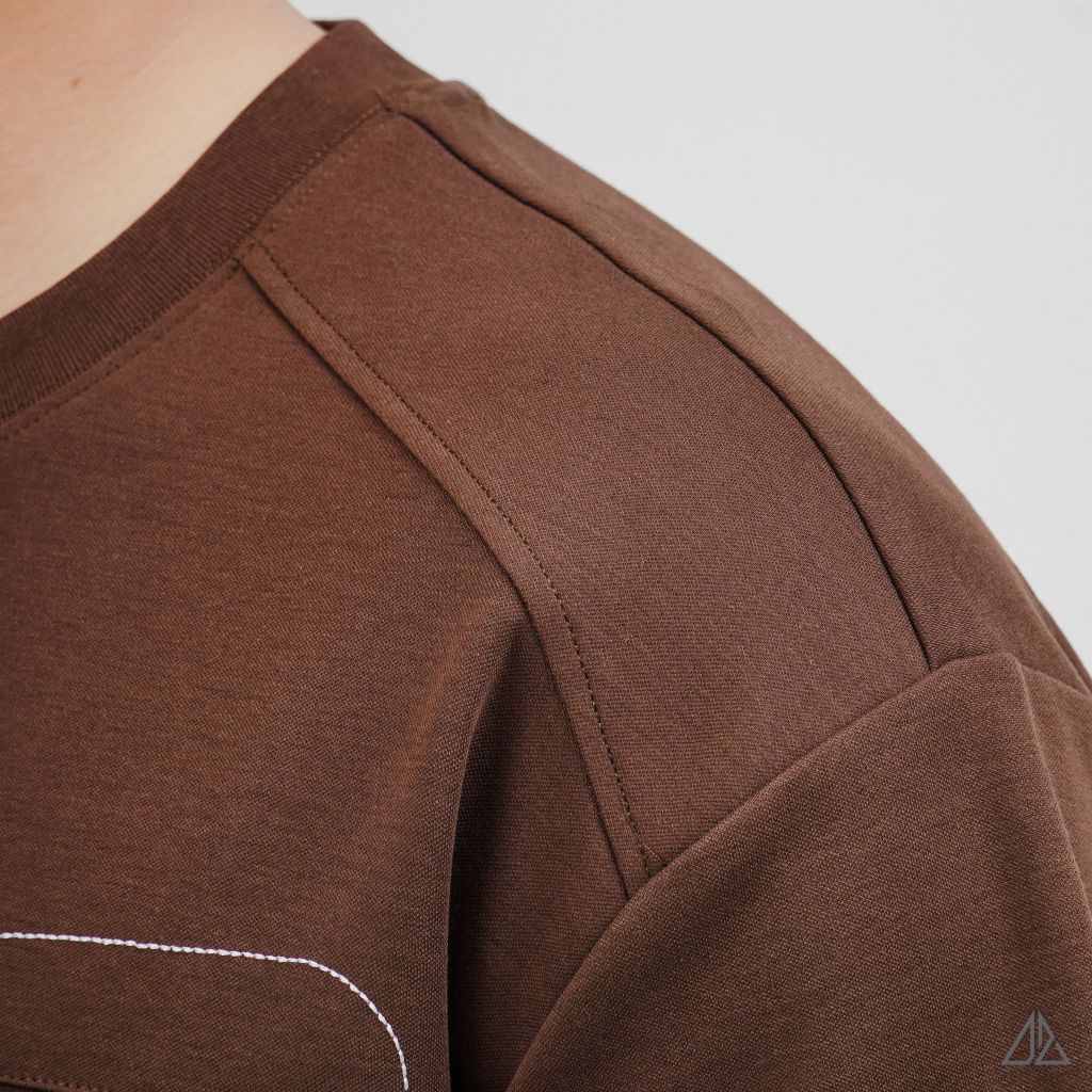 Áo Thun Nam D2SHOP may viền chỉ túi A,  vải Premium Cotton B-F8774