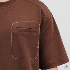 Áo Thun Nam D2SHOP may viền chỉ túi A,  vải Premium Cotton B-F8774