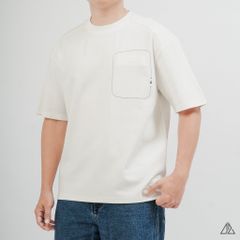 Áo Thun Nam D2SHOP may viền chỉ túi A,  vải Premium Cotton B-F8774