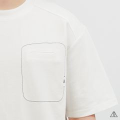 Áo Thun Nam D2SHOP may viền chỉ túi A,  vải Premium Cotton B-F8774