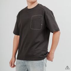 Áo Thun Nam D2SHOP may viền chỉ túi A,  vải Premium Cotton B-F8774