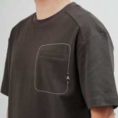 Áo Thun Nam D2SHOP may viền chỉ túi A,  vải Premium Cotton B-F8774