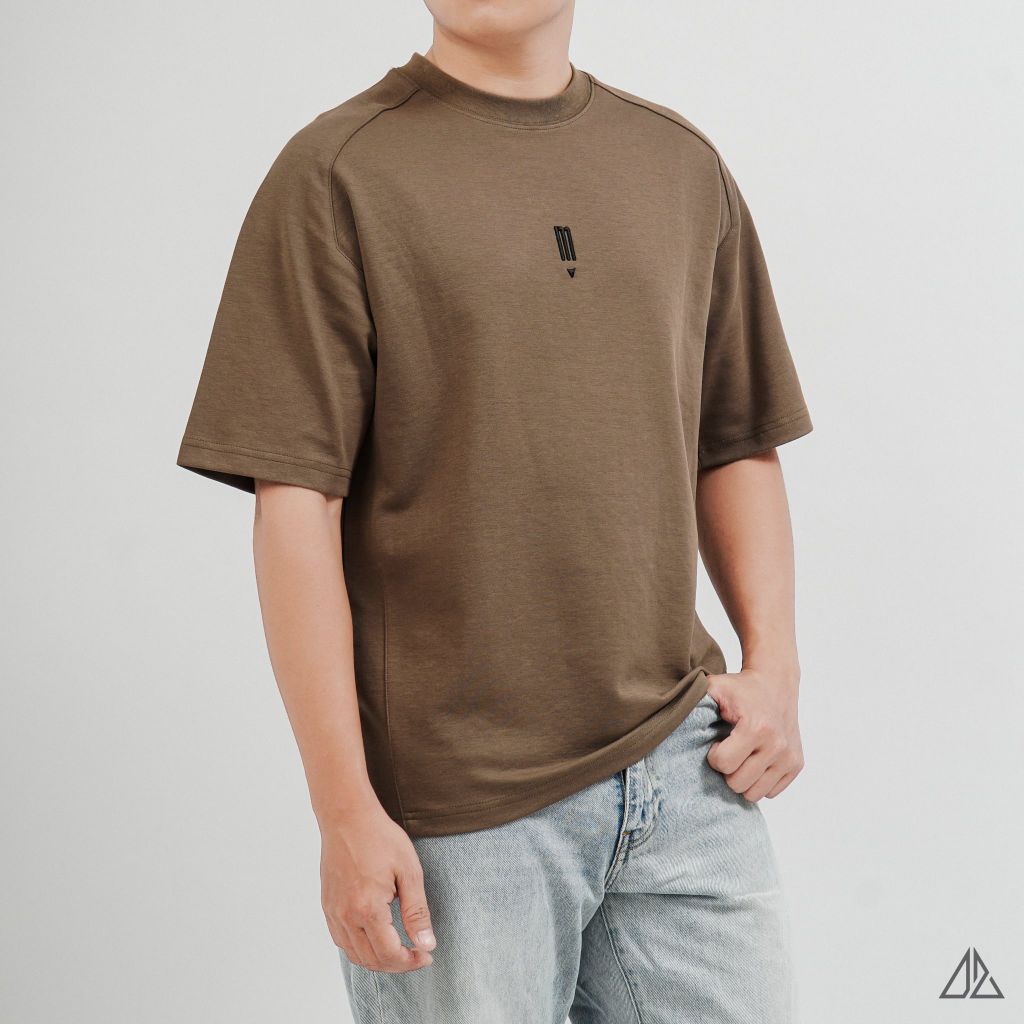 Áo Thun Nam D2SHOP tay áo raglan thêu M, vải Premium Cotton dày dặn B-F8802