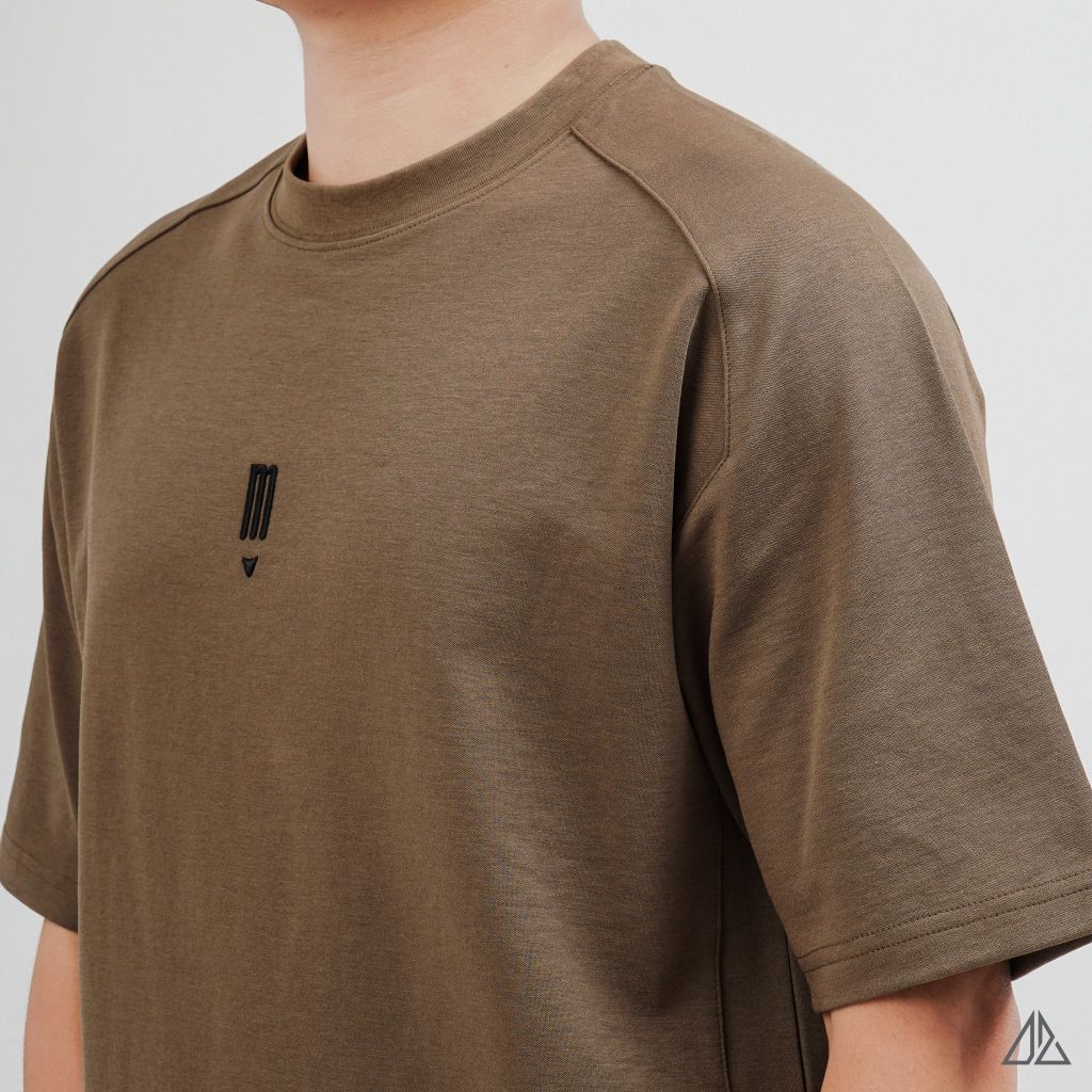 Áo Thun Nam D2SHOP tay áo raglan thêu M, vải Premium Cotton dày dặn B-F8802