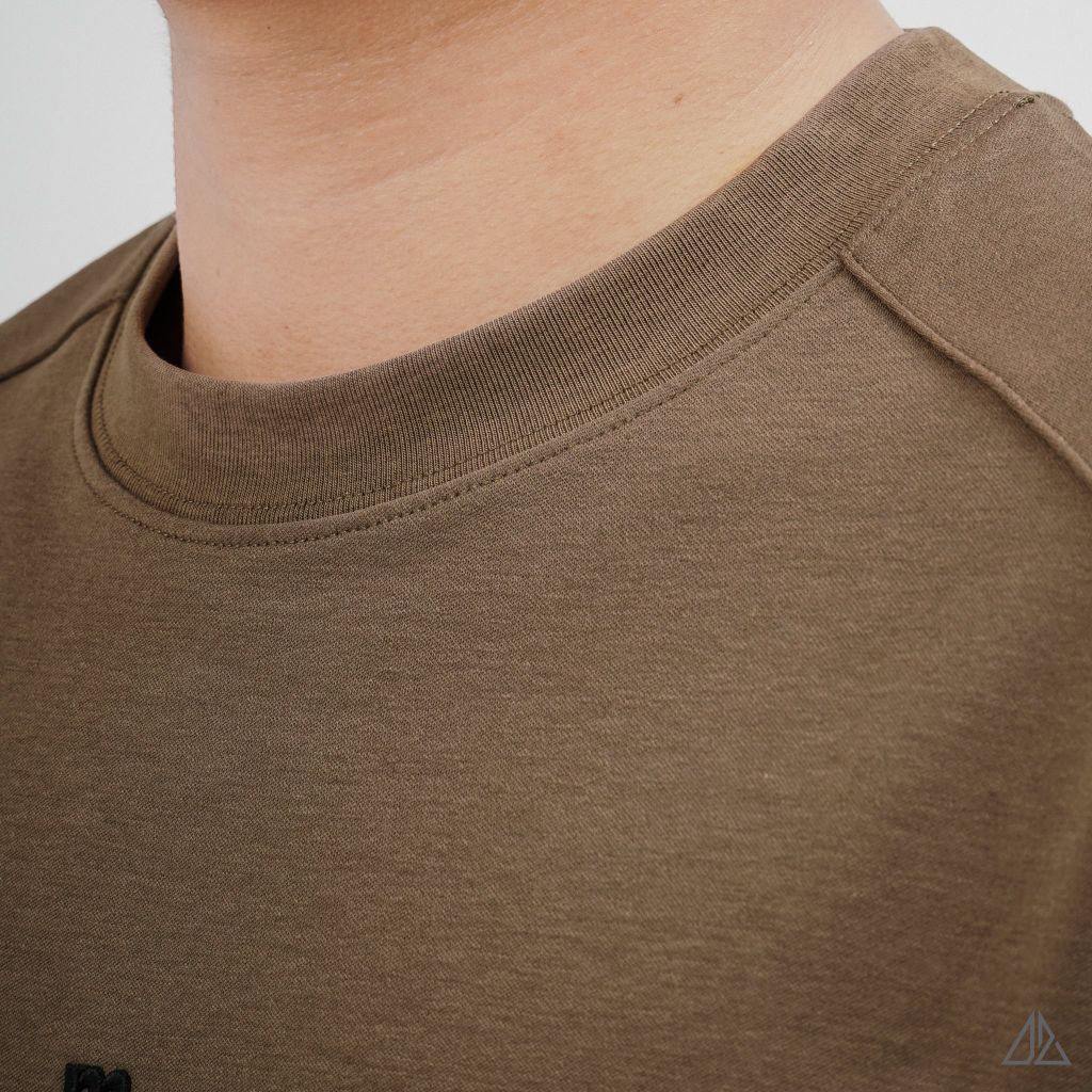 Áo Thun Nam D2SHOP tay áo raglan thêu M, vải Premium Cotton dày dặn B-F8802