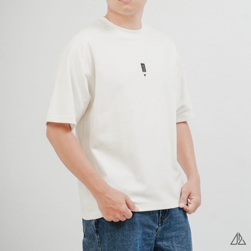 Áo Thun Nam D2SHOP tay áo raglan thêu M, vải Premium Cotton dày dặn B-F8802