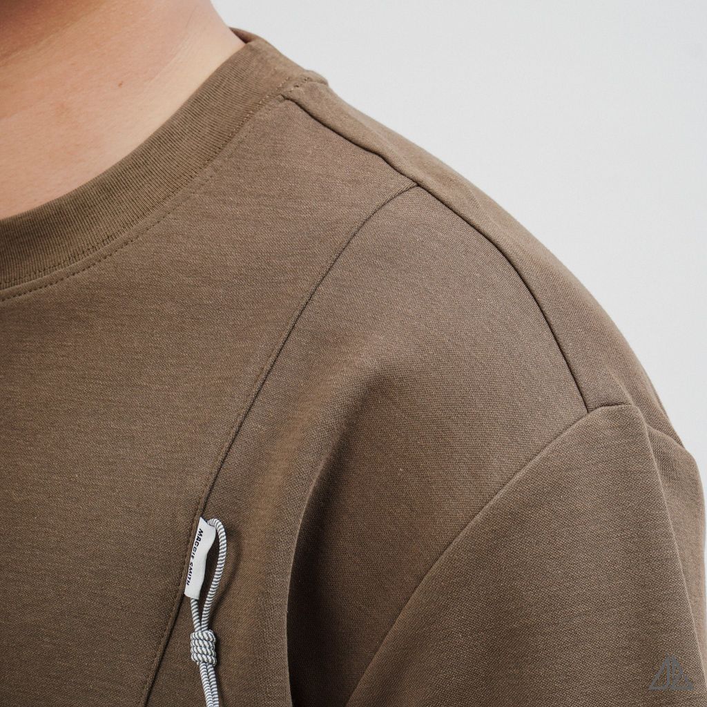 Áo Thun Nam D2SHOP giả cổ Henley , vải Premium Cotton B-F8809