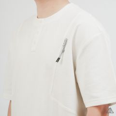 Áo Thun Nam D2SHOP giả cổ Henley , vải Premium Cotton B-F8809