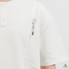 Áo Thun Nam D2SHOP giả cổ Henley , vải Premium Cotton B-F8809