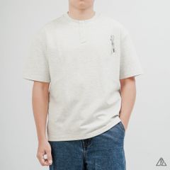 Áo Thun Nam D2SHOP giả cổ Henley , vải Premium Cotton B-F8809