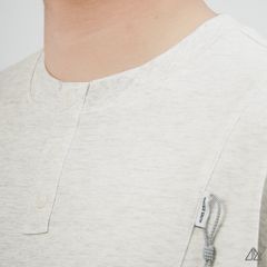 Áo Thun Nam D2SHOP giả cổ Henley , vải Premium Cotton B-F8809