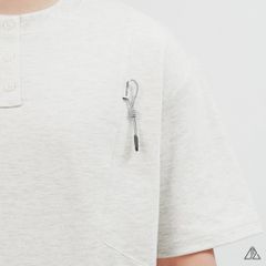 Áo Thun Nam D2SHOP giả cổ Henley , vải Premium Cotton B-F8809