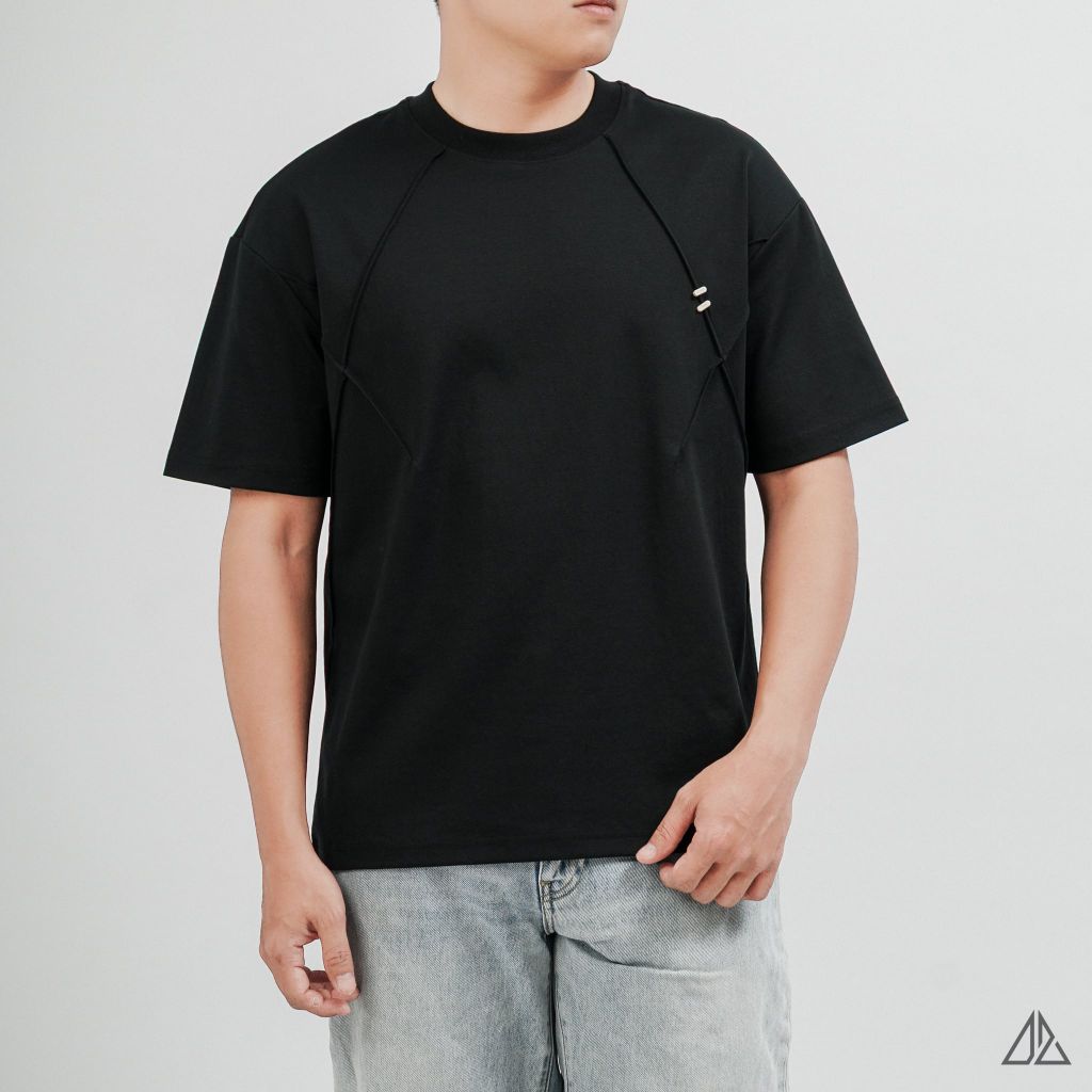 Áo Thun Nam D2SHOP may rã cúp đính khuy kim loại, vải Hybrid Cotton Blend  B-N5088