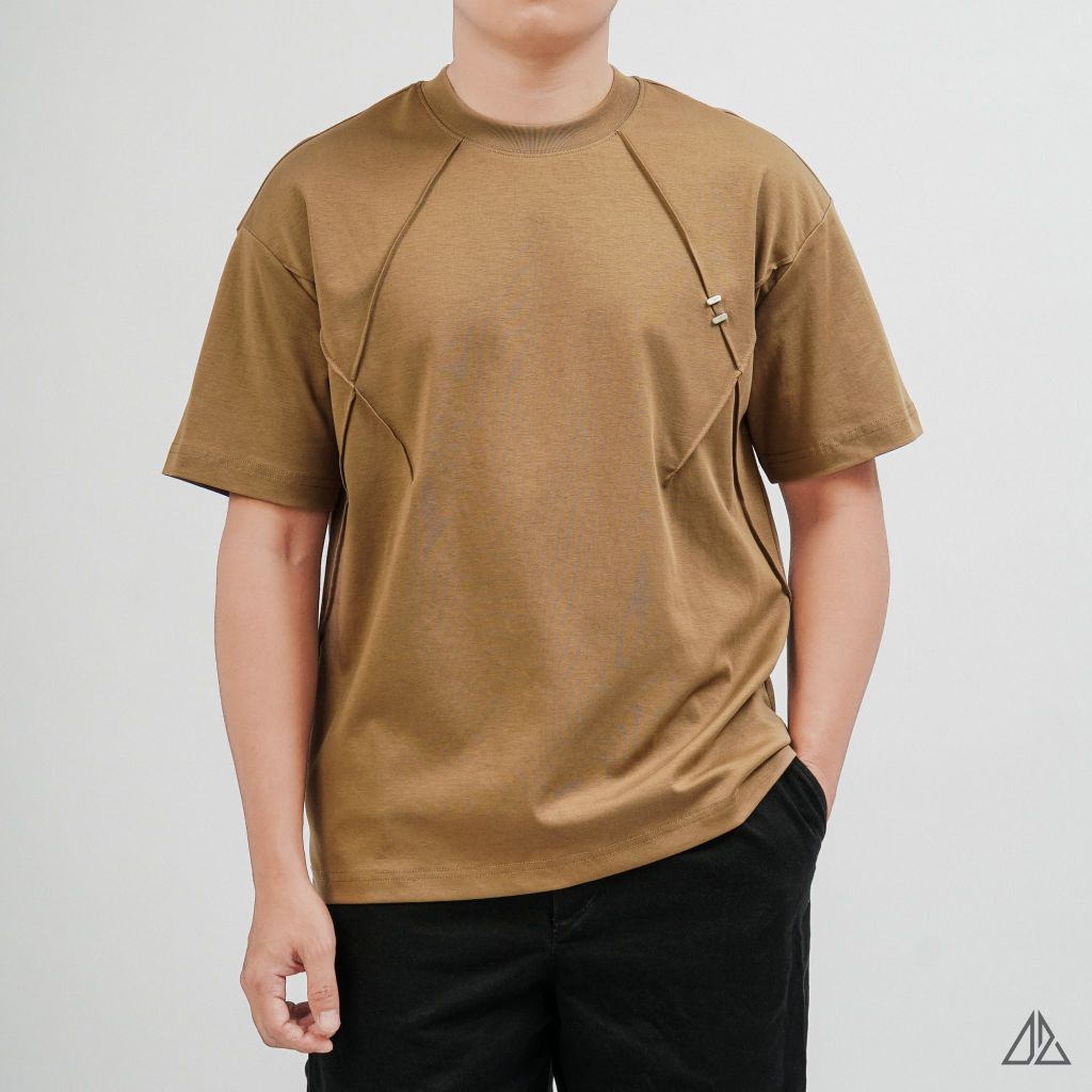 Áo Thun Nam D2SHOP may rã cúp đính khuy kim loại, vải Hybrid Cotton Blend  B-N5088