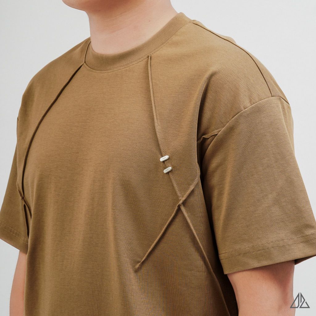 Áo Thun Nam D2SHOP may rã cúp đính khuy kim loại, vải Hybrid Cotton Blend  B-N5088