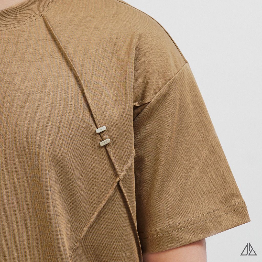 Áo Thun Nam D2SHOP may rã cúp đính khuy kim loại, vải Hybrid Cotton Blend  B-N5088