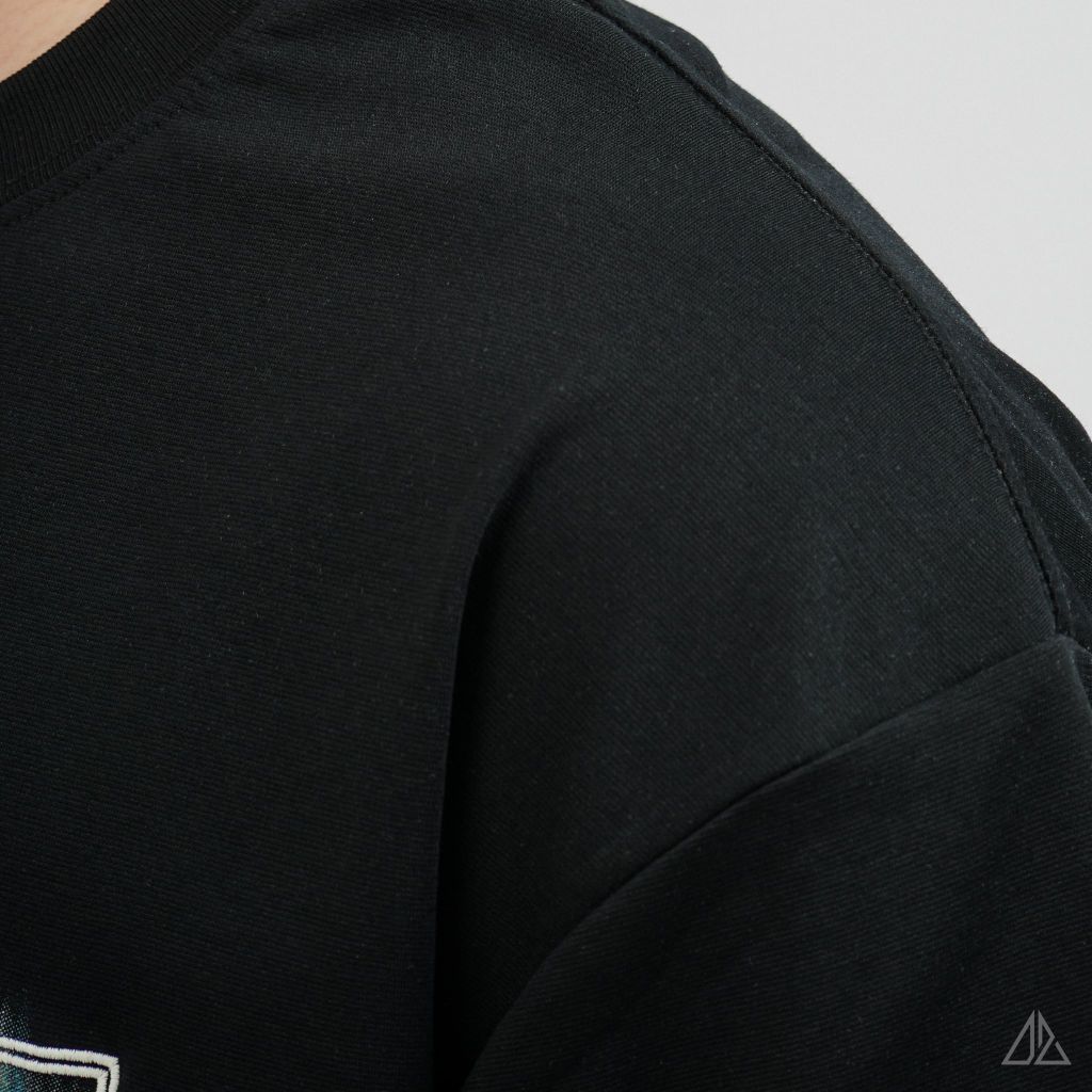 Áo Thun Nam D2SHOP thêu patch SOLID, vải Hybrid Cotton Blend B-N5092